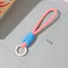 Cordón para Teléfono Anudado Bloque de Color, Cordón Tejido Corto Creativo, Llavero para Funda de Teléfono, Correa Desmontable Anti-Pérdida 12cm