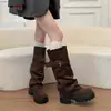 Botas de cano alto e na altura do tornozelo para mulheres, estilo francês e britânico, coleção outono 2026, fivela de cinto retrô, bota de cano alto