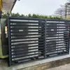 Tampa Externa para Unidade Externa de Ar Condicionado em Liga de Alumínio com Palhetas, Tampa Protetora à Prova de Chuva para Parede Externa, Grade de Proteção