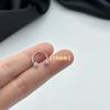 Amazon transfronterizo Diamante completo Geométrico Redondo de alta calidad Clavo para la oreja en forma de C Diseño simple en espiral Clavo para la oreja en forma de U