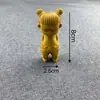 Adornos de Escritorio de Gato Curioso de Boj Accesorios Llavero Colgante de Bolsa Cadena para Teléfono Móvil Regalo de Cumpleaños Regalo