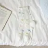 Calcetines con Lazo para Mujer 2026 Nuevos Calcetines de Malla de Caña Media Rayas de Corazón Dulce Calcetines Holgados Calcetines Blancos Sin Costuras