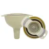 Funil Doméstico de Cozinha Pescoço Longo Plástico Calibre Grande e Pequeno Para Despejar Leite em Pó Óleo Funil Grau Alimentício Concha para Vinho Dispensador de Vinho