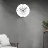 Reloj de pared silencioso de acrílico con patrón circular geométrico decoración sala de estar dormitorio creativo