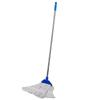 Mop de aço inoxidável acolchoado para limpeza comercial, mop para cera, cabeça de mop de fio de algodão, uso duplo úmido e seco, atacado de fábrica