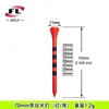 Ventas Directas del Fabricante Bolixi Tee de Golf Transfronterizo Rayas de Cebra Tee de Madera 70 83mm Cuatro Colores Disponibles