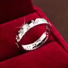 Anillo de Mariposa de Circonita de Moda de Venta Caliente Transfronterizo, Anillo Simple y de Alta Gama de Cobre Puro, Venta Directa del Fabricante