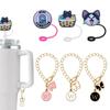 Serie Xiao Mao tapa de pajita stanley traje de cadena de 26 letras etsystanley accesorios para taza con cadena taza succión