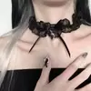 Heytao Estilo Dulce y Puro Gargantilla de Encaje con Lazo Cadena para el Cuello Collar de Gama Alta Colección de Cadenas para la Clavícula de Mujer