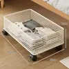 Caja de Almacenamiento Debajo de la Cama Hogar Plano Armario de Almacenamiento de Ropa Cajón Móvil para Juguetes Infantiles Organizador de Almacenamiento Tipo Cajón