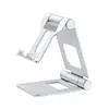 Soporte de escritorio de aleación de aluminio para teléfono móvil y tableta, doble plegado multifuncional, soporte de metal personalizable para teléfono móvil y tableta