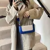 Bolso Cruzado de Hombro para Mujer, Pequeño Cuadrado, Estilo Nuevo 2026, Moderno y de Moda, Solapa Simple, Patchwork, Bloques de Color