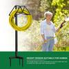 Suporte para Mangueira de Água Externa, Suporte Autônomo para Mangueira de Jardim, Metal Pesado à Prova de Ferrugem Criativo Rack de Armazenamento de Mangueira