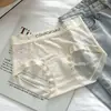 Calcinha Jacquard Fina Desejo Puro Feminina Respirável Justa no Corpo Cintura Média Sem Costura para Meninas Verão Atacado Z010