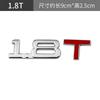 Adesivos de metal 3D para carro Adesivos de emblema de carro 1.8T Adesivos criativos de cilindrada 1.5T Etiquetagem 2.0T Adesivos de emblema V6 4WD