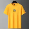 Nova Camiseta de Manga Curta Masculina Verão Masculina Estudante Algodão Casual Manga Média Top Solto Plus Size Moda Comércio Exterior