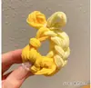 Nueva cuerda gruesa para coleta de cabeza de dopamina cuerda para el pelo de cola de caballo banda de goma trenzada accesorios para el pelo anillo de pelo elástico alto explosivo