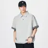Camiseta versátil de diseño de alta gama para hombre, nuevo modelo de primavera 2026, corte holgado, estilo casual moderno, top de manga corta, venta al por mayor