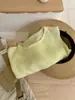 Popular Camiseta de Punto Suave y Cera de Manga Larga para Mujer en Primavera y Verano, Capa Interior Delgada con Estilo de Alta Gama y Top Holgado para Mujer