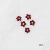 Nuevo Arte de Uñas Girasol Colorido Cara Sonriente Flor Colorida de Cinco Pétalos 3D Fresca Pequeña Decoración de Margarita de Resina Pedrería