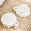 Herramienta para Lavar el Cabello Estilo Japonés, Cepillo Blanco para Lavar el Cabello, Peine Masajeador para la Cabeza, Rascador del Cuero Cabelludo, Cepillo de Silicona para Champú, Venta al por Mayor desde el Fabricante