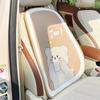 Cojín de asiento de coche con dibujos animados, transpirable y ventilado, para las cuatro estaciones, universal, bonito, para el asiento trasero, para damas, de verano.