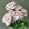 Flor Artificial Estilo Europeo Ramo de Rosas Diamante de 9 Cabezas Flor de Mango Pequeño Adornos de Pared de Fondo para Sala de Estar Accesorios Decorativos Flor Flor Falsa