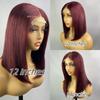 Cabello Humano 99J Peluca Bob transfronteriza Cabello Humano 180% densidad ventas directas de fábrica