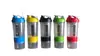 Copo Shaker Esportivo para Fitness Camada Dupla Pó de Proteína Copo Shaker com Mola Copo para Esportes Fitness ao Ar Livre