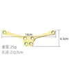Hebilla Dorada con Forma de Pájaro con Alas Estrechas de Seis Agujeros del Fabricante, Hebilla de Ajuste Transversal Universal para Instrumento Saxofón Flybird