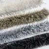 Acabamento de Pelo Sintético de Guaxinim 10cm, Jaqueta Acolchoada Grossa Casaco de Algodão Gola de Pelo, Acessórios de Acabamento de Pelo de Pelúcia