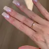Anel de Diamante Cetim Estilo Coreano com Linhas Retas, Anel Versátil Exclusivo para o Dia a Dia, Anel de Moda de Luxo Leve de Shenzhen