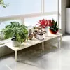 Estante de exhibición de flores para floristería, estante de almacenamiento ensanchado, soporte de bandeja de flores de encimera estrecha, soporte de girasol de pie ensanchado con patas altas y bajas