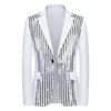 Blazer de Escenario con Lentejuelas para Hombre Traje de Presentación para Presentador Cantante Traje Brillante de Moda para Hombre en Varios Colores En Stock
