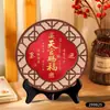 Armonía en el Hogar Trae Prosperidad - Adornos Circulares para la Mesa de la Sala, Simbolizando Buena Fortuna, Adecuados para Decoraciones de Hogar Nuevo y Exhibidores de Gabinetes