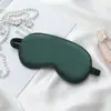 Antifaz de Seda Sintética para Dormir durante la Siesta, Bloqueador de Luz, Transpirable, Antifaz Elástico con Logo Impreso, Antifaz de Seda de Doble Cara al por Mayor