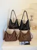 Bolsa Retro Multiusos de Gran Capacidad para Mujer 2026 Nuevo Otoño Casual Bolso Cruzado Estilo Coreano Simple Bolso de Hombro para el Trabajo