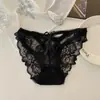 Ligeramente Atractivas con Forma de Campana~ Bragas de Encaje Sexy Estilo Francés para Mujer, de Tiro Bajo Caladas con Lazo Puro Deseo Braguitas para Mujer
