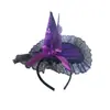 Festa Fantasia de Halloween Adereços de Performance Aro de Cabeça Cabeça de Morcego Aranha Caveira Abóbora Chapéu de Bruxa Aro de Cabelo Fivela de Cabeça