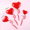 Linda decoração de bolo de aniversário plug-in decoração acrílica Dia dos Namorados AMOR amantes urso Cartão AMOR borracha macia