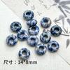 8*14 Cuentas de Ábaco de Cristal Natural con Agujero Grande Cuentas Espaciadoras con Hebilla de Seguridad Cuentas Sueltas Hechas a Mano DIY Accesorios de Joyería de Cuerda con Cuentas