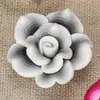 25mm vintage feito à mão flor de cerâmica macia acessórios diy roupa sapatos femininos chapéu decoração laço acessórios de cabelo material para colar