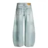 Jeans Lavados Retro Americanos Cleanfit para Hombre, Pantalones Amplios de Pierna Ancha Scimitar, Transfronterizos Dc+G6818
