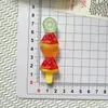 Espetos de Doce de Fruta de Resina Transparente Presilhas de Cabelo DIY Capa de Celular Caixa de Joias Pequenos Acessórios de Resina