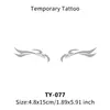 Tatuajes temporales de Halloween con lámina de plata transfronterizos, maquillaje de alto rendimiento y para vacaciones, maquillaje para brazos y ojos, maquillaje para mujeres, estilo europeo y americano