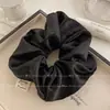 Novo Scrunchie de Veludo Cetim Estilo Coreano Versátil Estilo Ins Simples Elástico de Cabelo Acessório de Cabelo para Mulheres