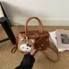 Bolso de mano de alta gama 2026 Nuevo Otoño/Invierno Meilade Gamuza Estampado de Leopardo Bolso Cuadrado Pequeño Diseño de Correa de Cuero Bolso Cruzado