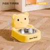 Tigela para cachorro, tigela de aço inoxidável para pet, tigela de uso duplo para gatos beberem e comerem, tigela para gatos antiderrapante e anti-respingo, tigela para pet atacado