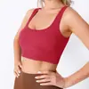 Camiseta Deportiva sin Mangas de Espalda en I con Copas Fijas para Mujer con Almohadillas en el Pecho, Ropa de Yoga, Ropa Interior, Top de Fitness para Pilates Yoga