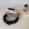 Nueva Banda Ancha para el Cabello de Alto Grado con Sentido Coreano para Intestino Grueso con Plegado de Diamante en la Parte Superior Elegante Diadema Facial Elegante Tarjeta para el Cabello para Lavado Facial